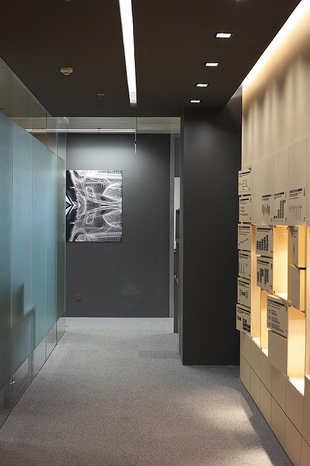 辦公室過道設(shè)計實景圖