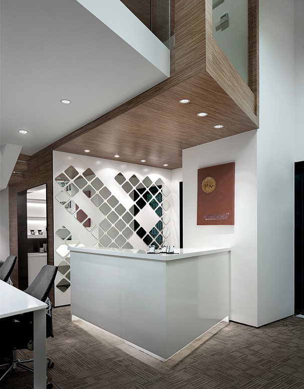 前臺辦公室裝修實景圖
